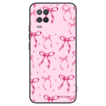 Picasee Realme 8 5G Hülle - Schwarzes Silikon - Bow Aesthetic
