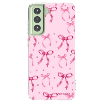 Picasee Samsung Galaxy S21 FE 5G Hülle - Transparentes Silikon - Bow Aesthetic
