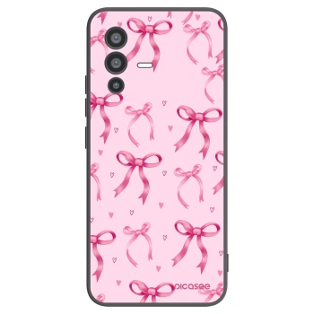 Picasee Vivo V23 5G Hülle - Schwarzes Silikon - Bow Aesthetic