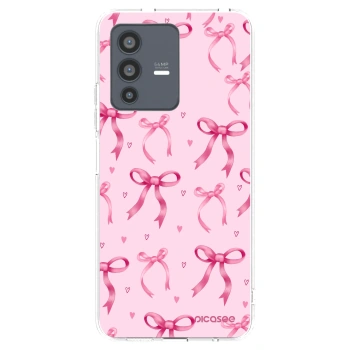Picasee Vivo V23 5G Hülle - Transparentes Silikon - Bow Aesthetic