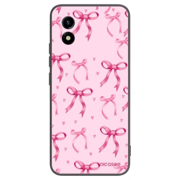Picasee Vivo Y01 Hülle - Schwarzes Silikon - Bow Aesthetic