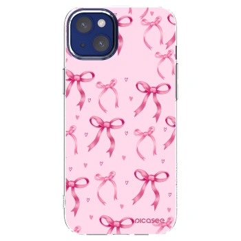 Picasee Apple iPhone 14 Plus Hülle - Transparentes Silikon - Bow Aesthetic