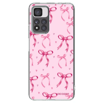 Picasee Xiaomi Redmi Note 11 Pro+ 5G Hülle - Transparentes Silikon - Bow Aesthetic