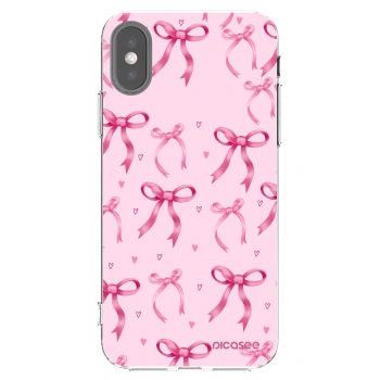 Picasee Apple iPhone X/XS Hülle - Transparentes Silikon - Bow Aesthetic