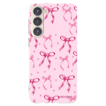 Picasee Samsung Galaxy S23+ 5G Hülle - Transparentes Silikon - Bow Aesthetic