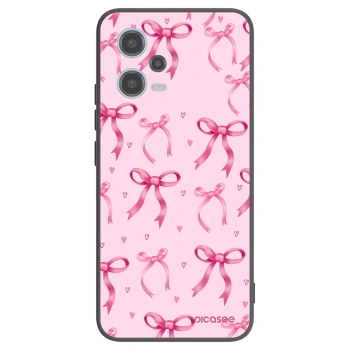 Picasee Xiaomi Redmi Note 12 5G Hülle - Schwarzes Silikon - Bow Aesthetic