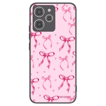 Picasee Xiaomi Redmi 12 4G Hülle - Schwarzes Silikon - Bow Aesthetic