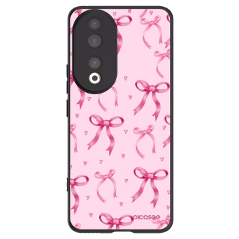 Picasee Honor 90 5G Hülle - Schwarzes Silikon - Bow Aesthetic