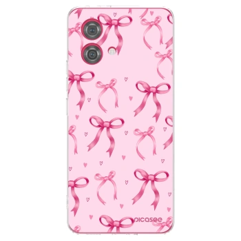 Picasee Motorola Moto G84 5G Hülle - Transparentes Silikon - Bow Aesthetic