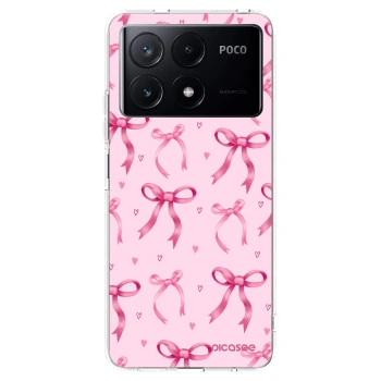 Picasee Xiaomi Poco X6 Pro Hülle - Transparentes Silikon - Bow Aesthetic