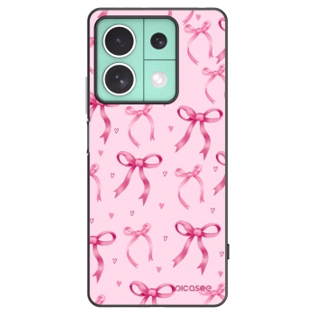 Picasee Xiaomi Redmi Note 13 5G Hülle - Schwarzes Silikon - Bow Aesthetic