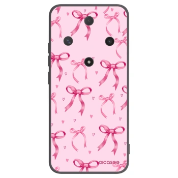 Picasee Honor Magic6 Lite 5G Hülle - Schwarzes Silikon - Bow Aesthetic