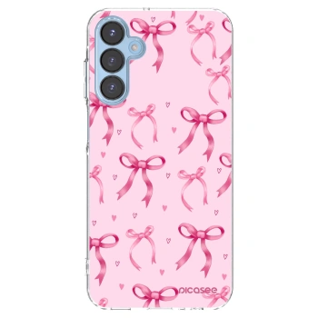 Picasee Samsung Galaxy A15 A156B 5G Hülle - Transparentes Silikon - Bow Aesthetic