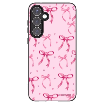 Picasee Samsung Galaxy A55 5G A556B Hülle - Schwarzes Silikon - Bow Aesthetic