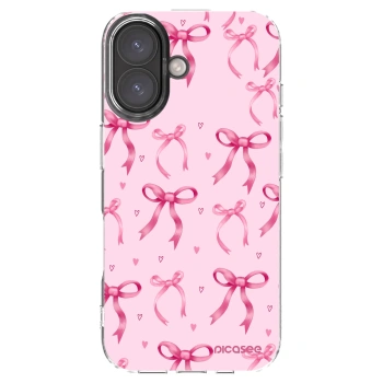 Picasee Apple iPhone 16 Hülle - Transparentes Silikon - Bow Aesthetic
