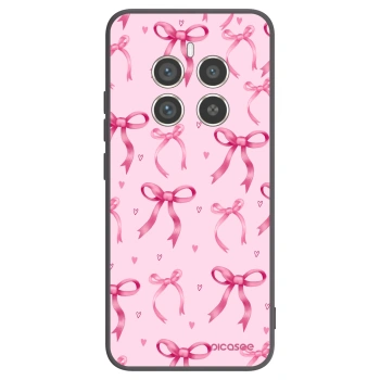 Picasee Realme 12 Pro 5G Hülle - Schwarzes Silikon - Bow Aesthetic