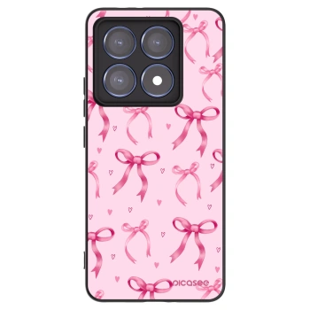 Picasee Xiaomi 14T Pro Hülle - Schwarzes Silikon - Bow Aesthetic