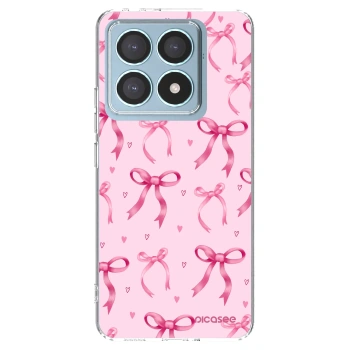 Picasee Xiaomi 14T Pro Hülle - Transparentes Silikon - Bow Aesthetic