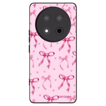 Picasee Honor Magic7 Lite 5G Hülle - Schwarzes Silikon - Bow Aesthetic