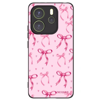 Picasee Xiaomi Redmi Note 14 4G Hülle - Schwarzes Silikon - Bow Aesthetic