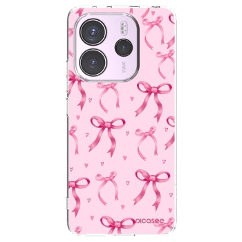 Picasee Xiaomi Redmi Note 14 4G Hülle - Transparentes Silikon - Bow Aesthetic