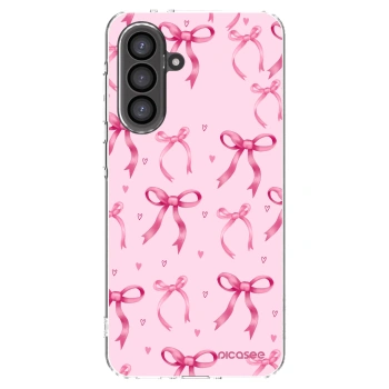 Picasee Samsung Galaxy A56 5G A566B Hülle - Transparentes Silikon - Bow Aesthetic
