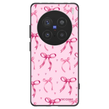 Picasee Vivo X200 Pro Hülle - Schwarzes Silikon - Bow Aesthetic