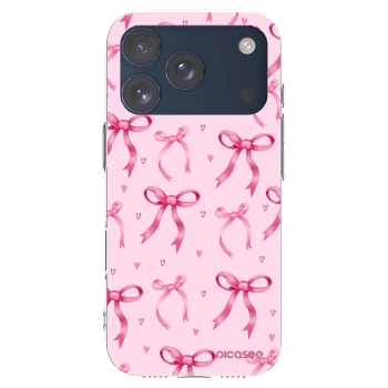 Picasee Apple iPhone 17 Pro Hülle - Transparentes Silikon - Bow Aesthetic