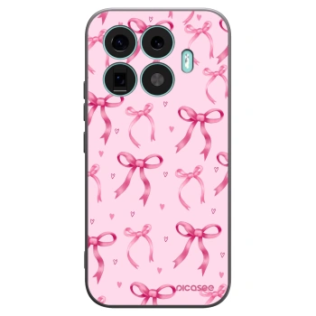 Picasee Xiaomi 17T Hülle - Schwarzes Silikon - Bow Aesthetic