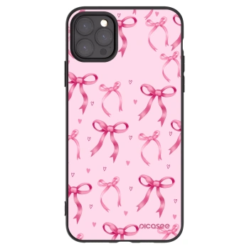 Picasee Apple iPhone 11 Pro Max Hülle - Schwarzes Silikon - Bow Aesthetic