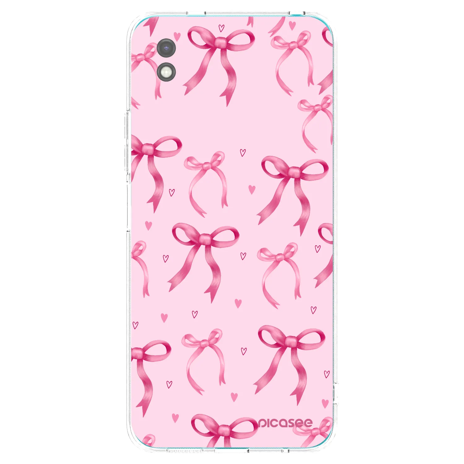 Picasee Xiaomi Redmi 9A Hülle - Schwarzes Silikon - Bow Aesthetic
