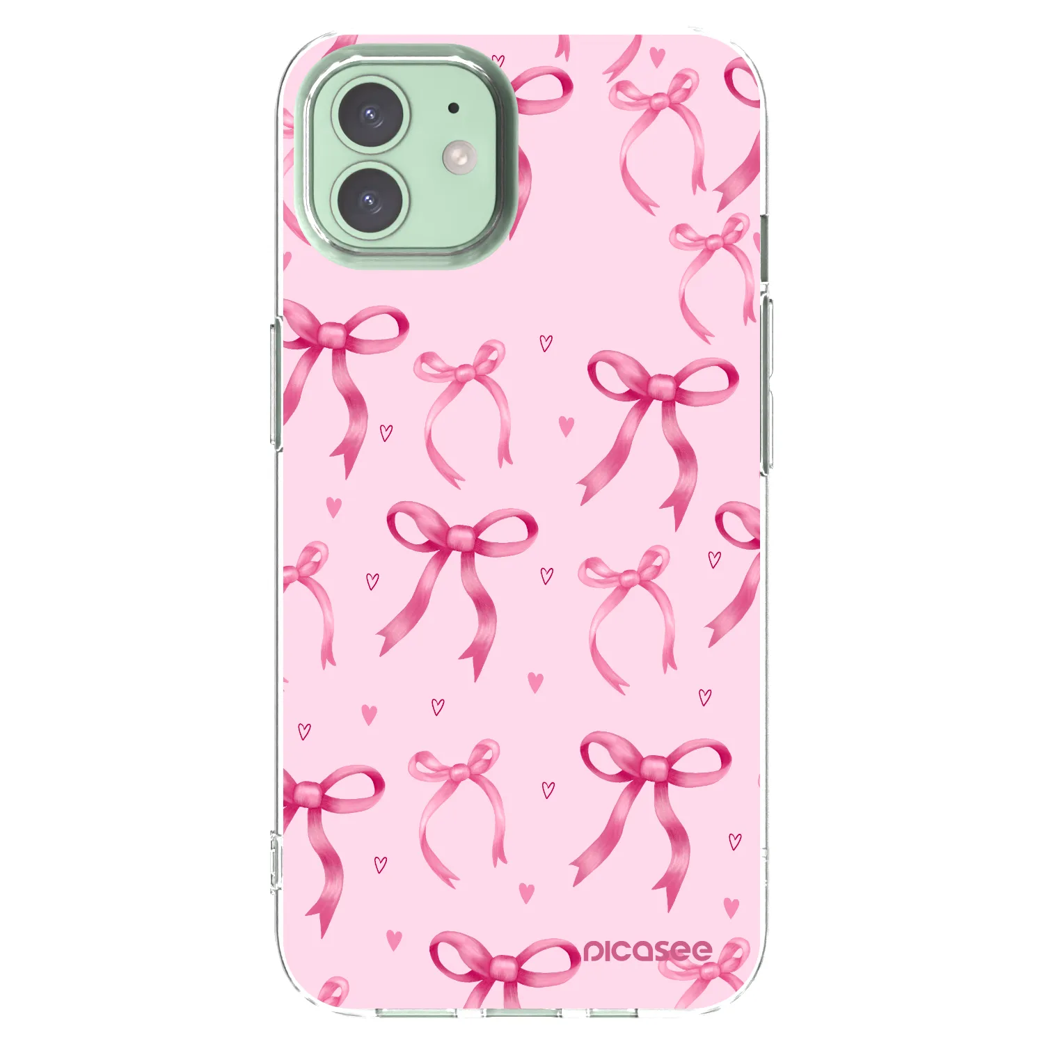 Picasee Apple iPhone 12 Hülle - Transparentes Silikon - Bow Aesthetic