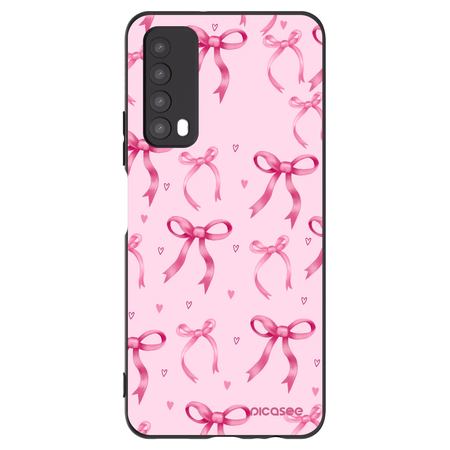 Picasee Huawei P Smart 2021 Hülle - Schwarzes Silikon - Bow Aesthetic