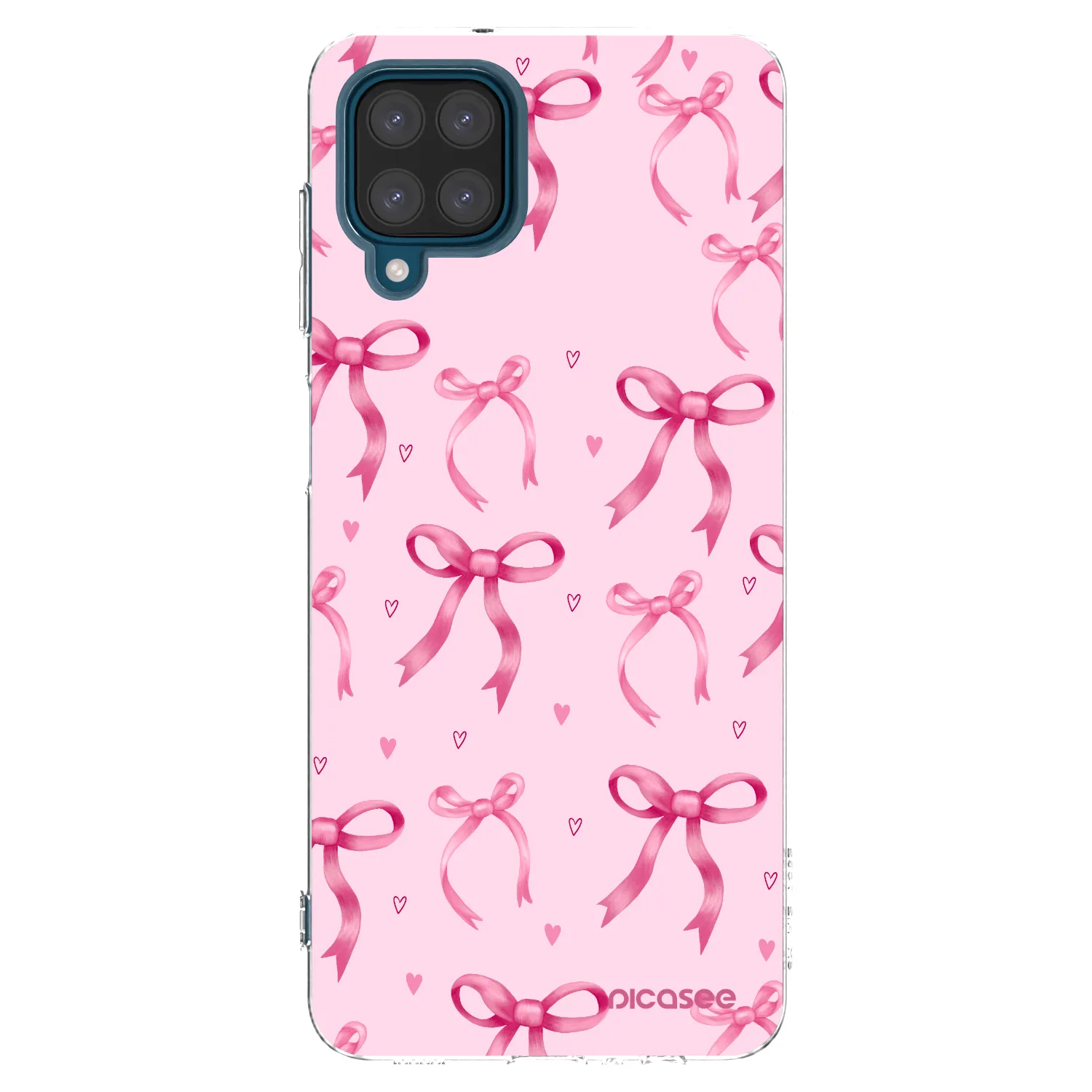 Picasee Samsung Galaxy A12 A125F Hülle - Transparentes Silikon - Bow Aesthetic