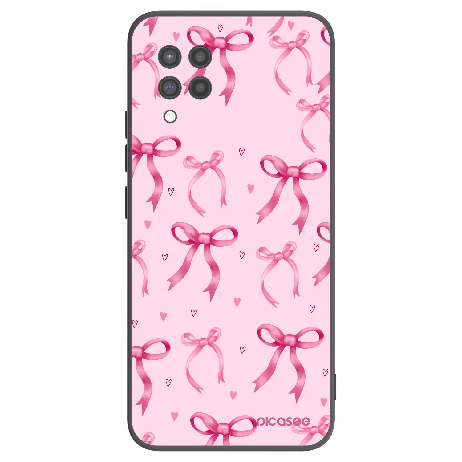 Picasee Samsung Galaxy A42 A426B Hülle - Schwarzes Silikon - Bow Aesthetic