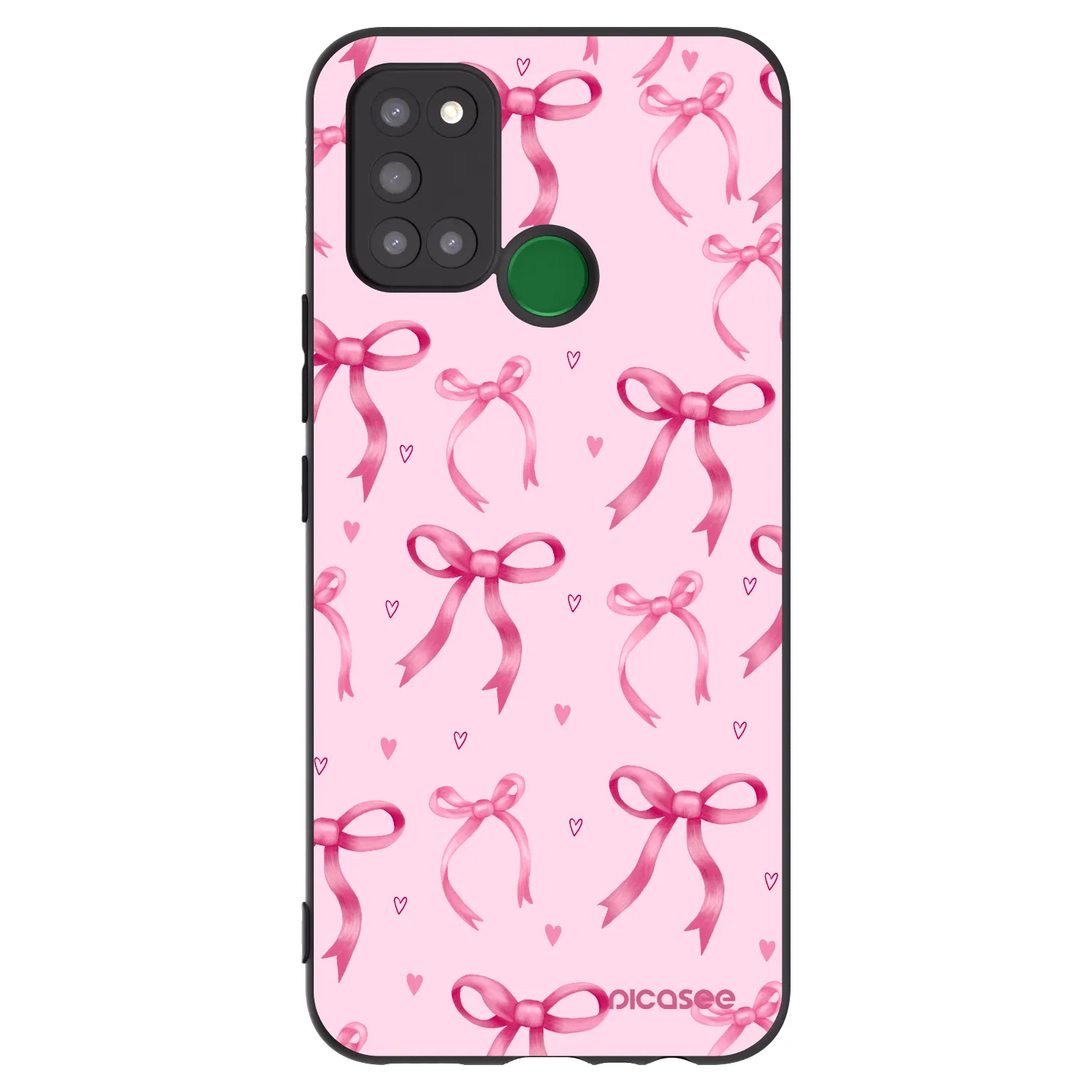 Picasee Realme 7i Hülle - Schwarzes Silikon - Bow Aesthetic