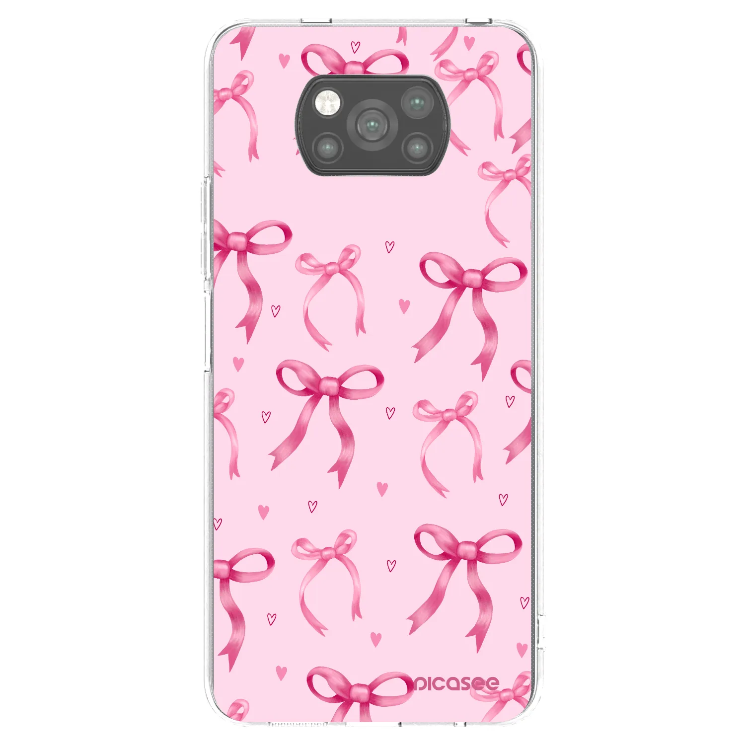 Picasee Xiaomi Poco X3 Pro Hülle - Schwarzes Silikon - Bow Aesthetic