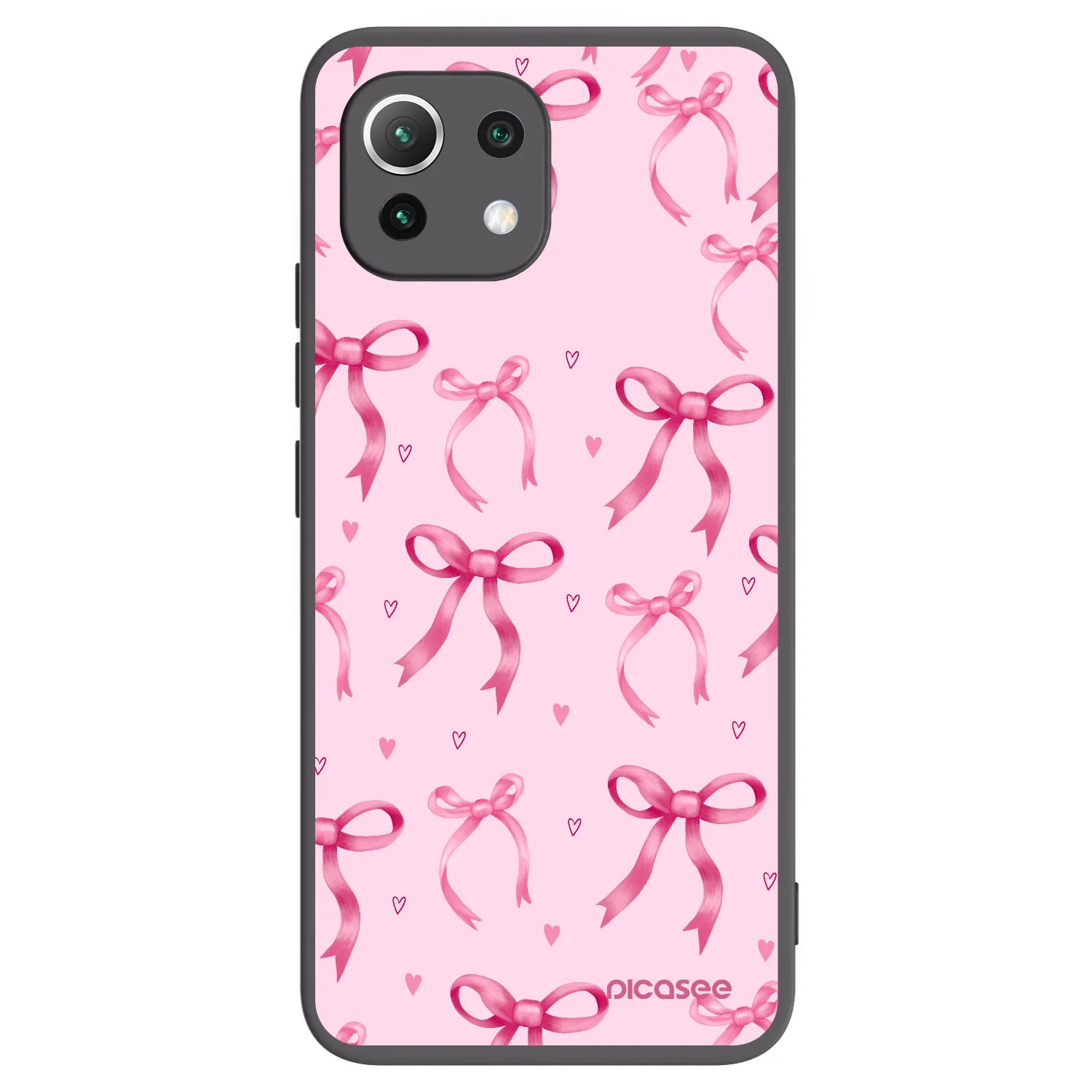 Picasee Xiaomi Mi 11 Lite Hülle - Schwarzes Silikon - Bow Aesthetic