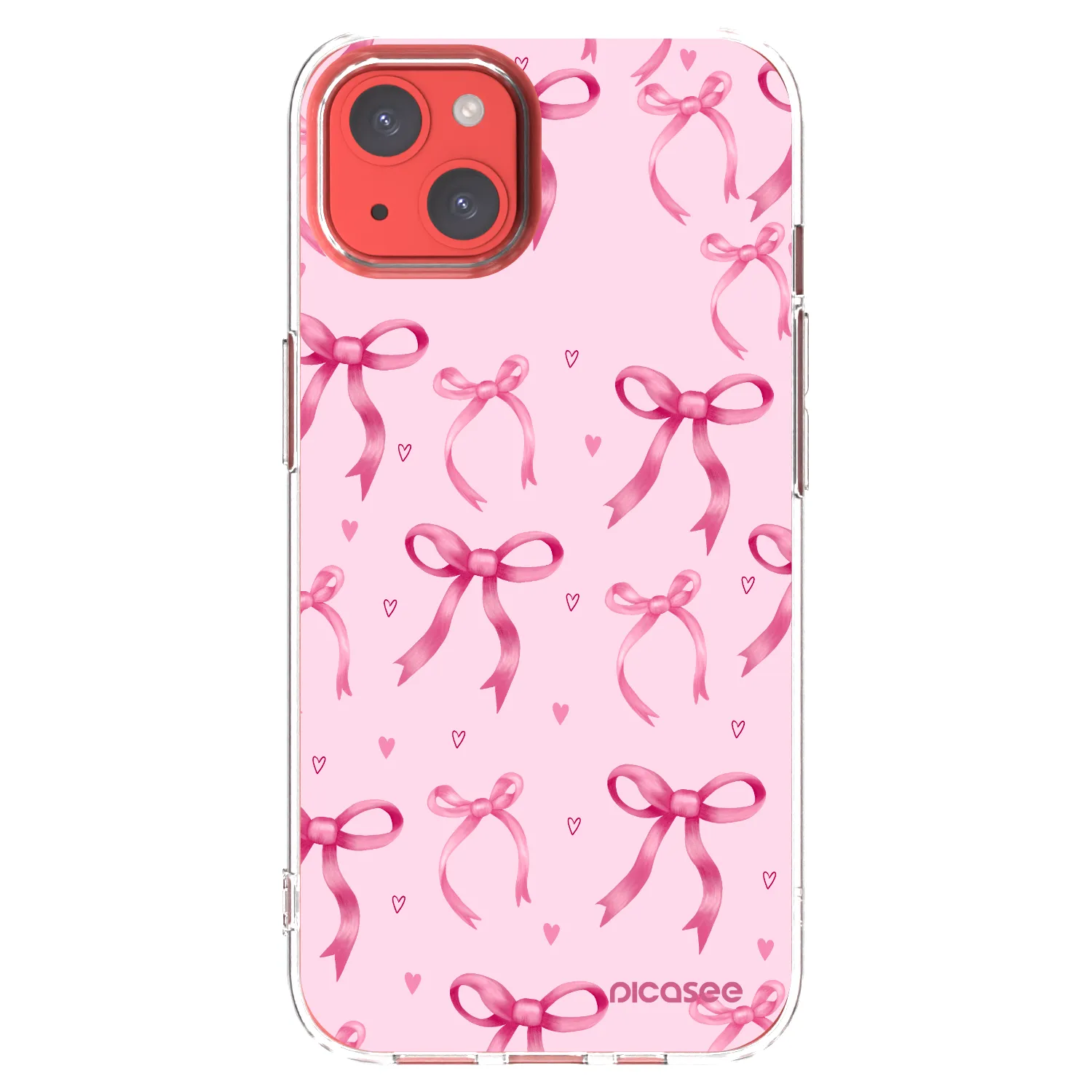 Picasee Apple iPhone 13 Hülle - Transparentes Silikon - Bow Aesthetic