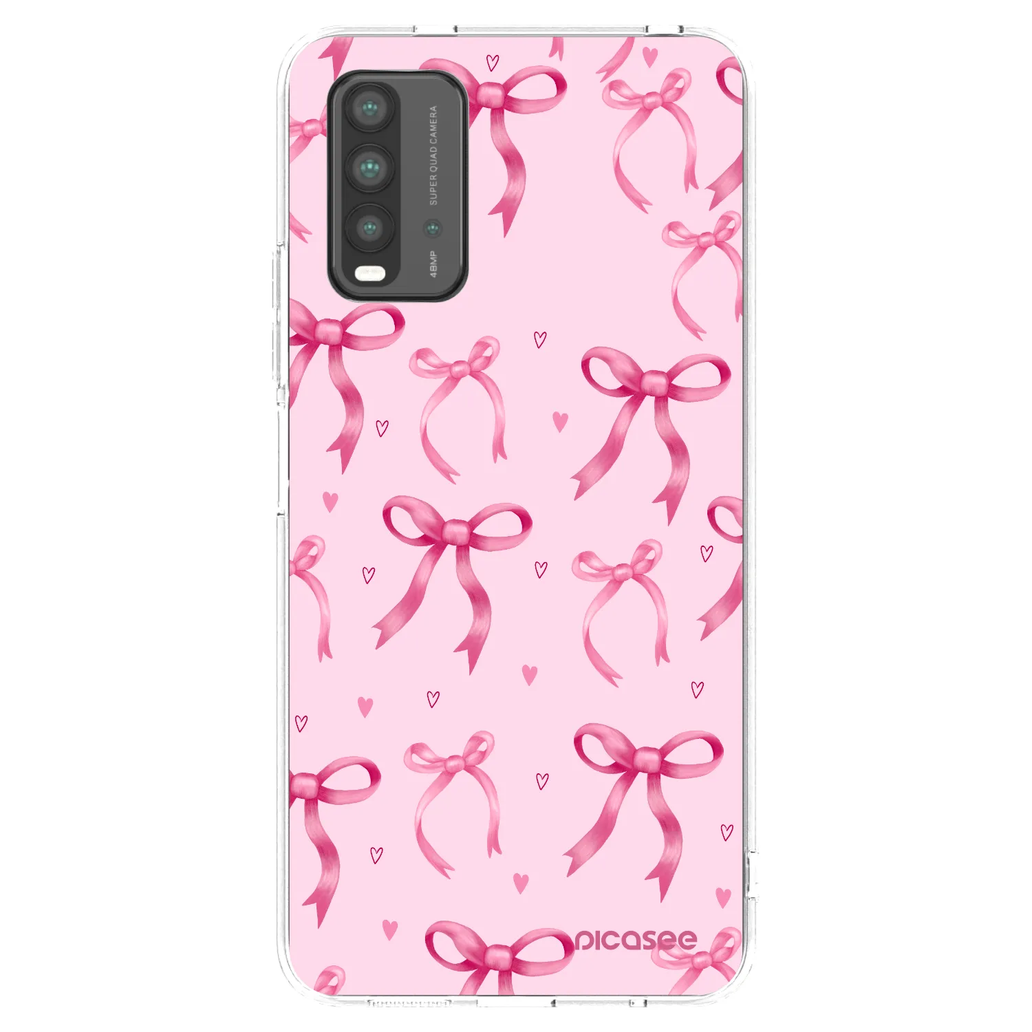 Picasee Xiaomi Redmi 9T Hülle - Schwarzes Silikon - Bow Aesthetic