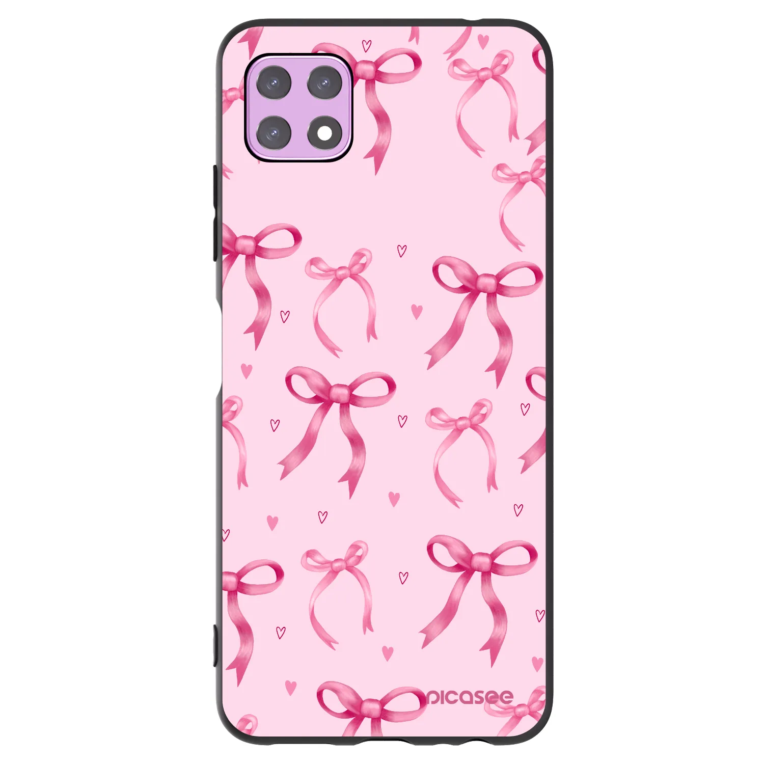 Picasee Samsung Galaxy A22 A226B 5G Hülle - Schwarzes Silikon - Bow Aesthetic