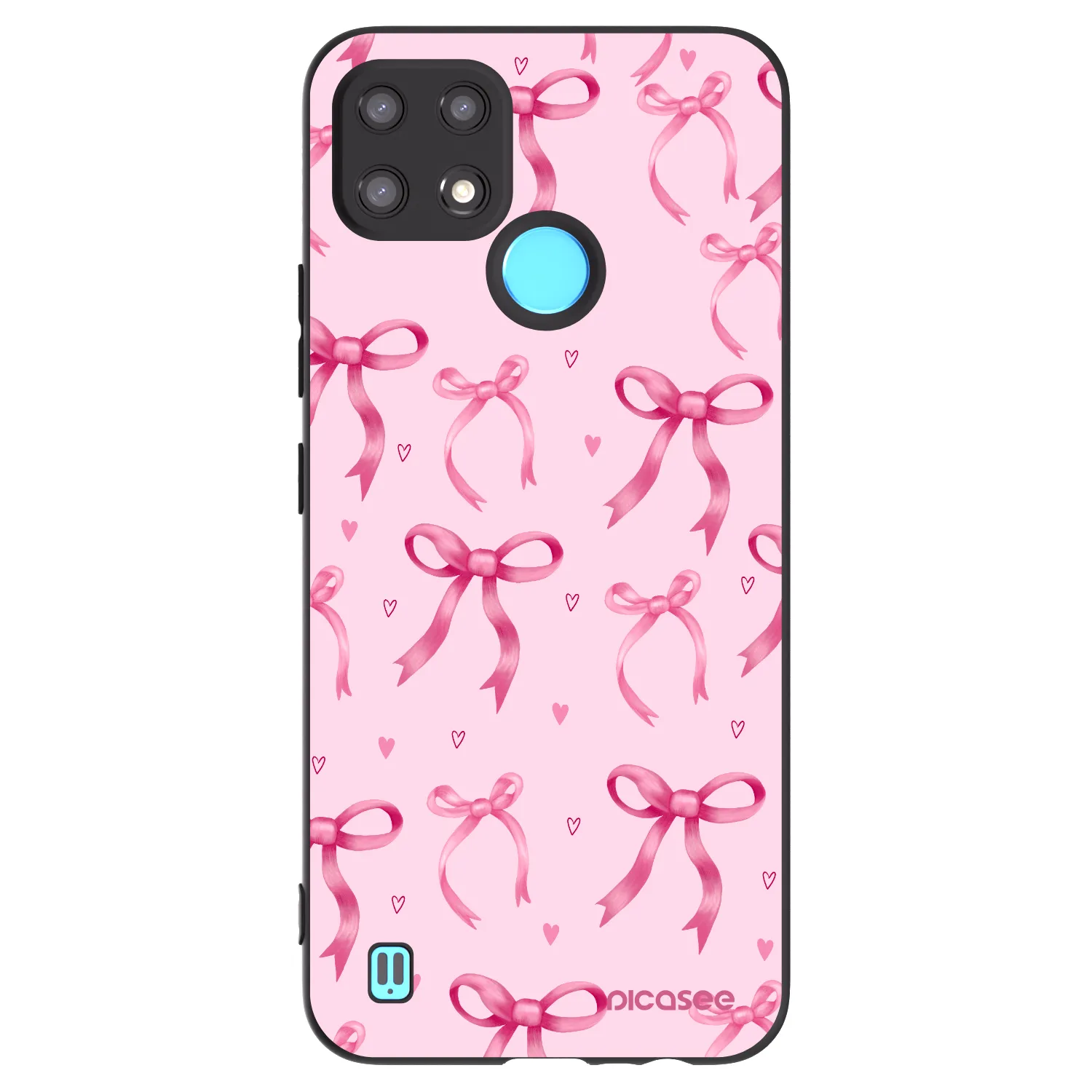 Picasee Realme C21 Hülle - Schwarzes Silikon - Bow Aesthetic