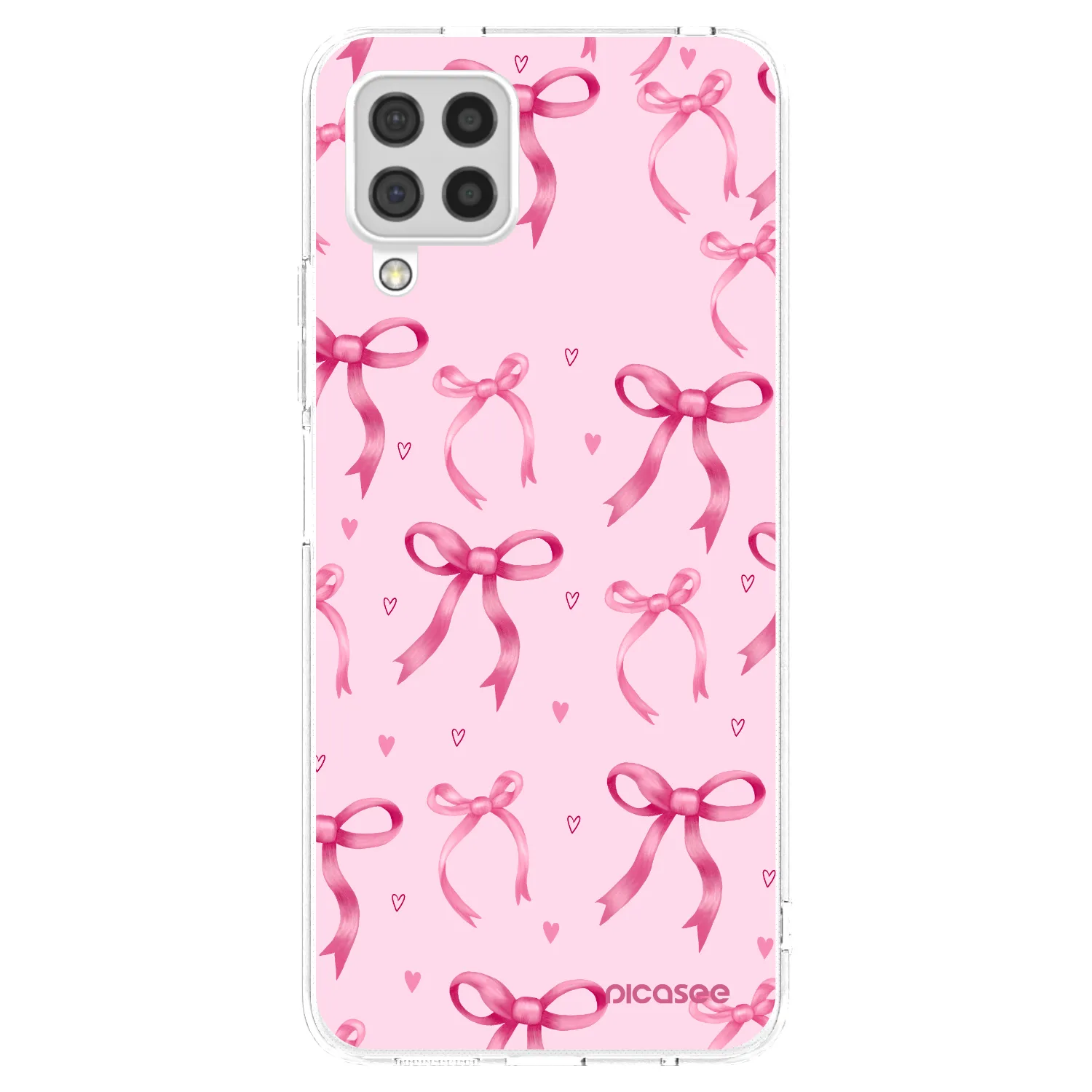 Picasee Samsung Galaxy A22 A225F 4G Hülle - Transparentes Silikon - Bow Aesthetic