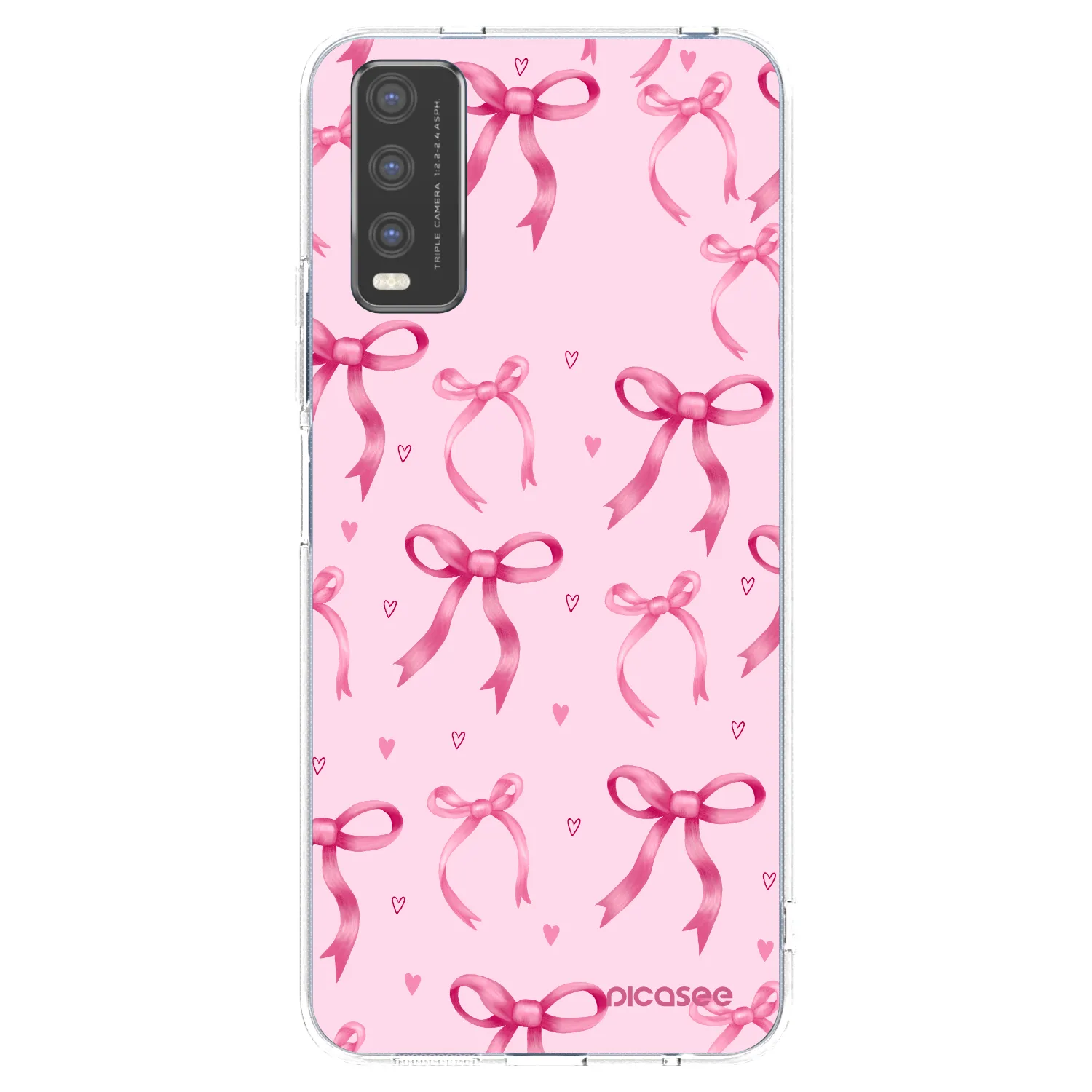 Picasee Vivo Y20s Hülle - Transparentes Silikon - Bow Aesthetic