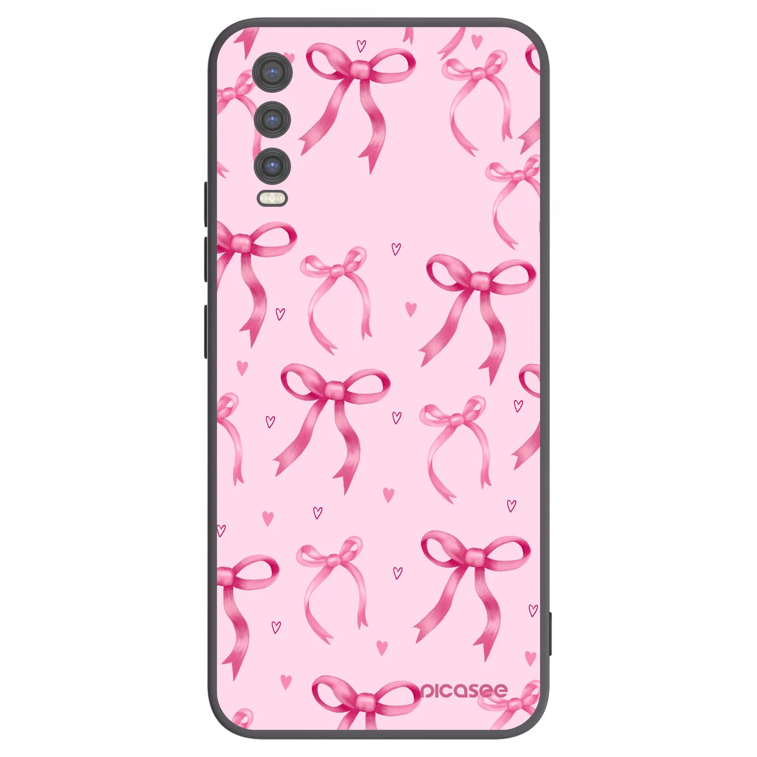 Picasee Vivo Y20s Hülle - Schwarzes Silikon - Bow Aesthetic