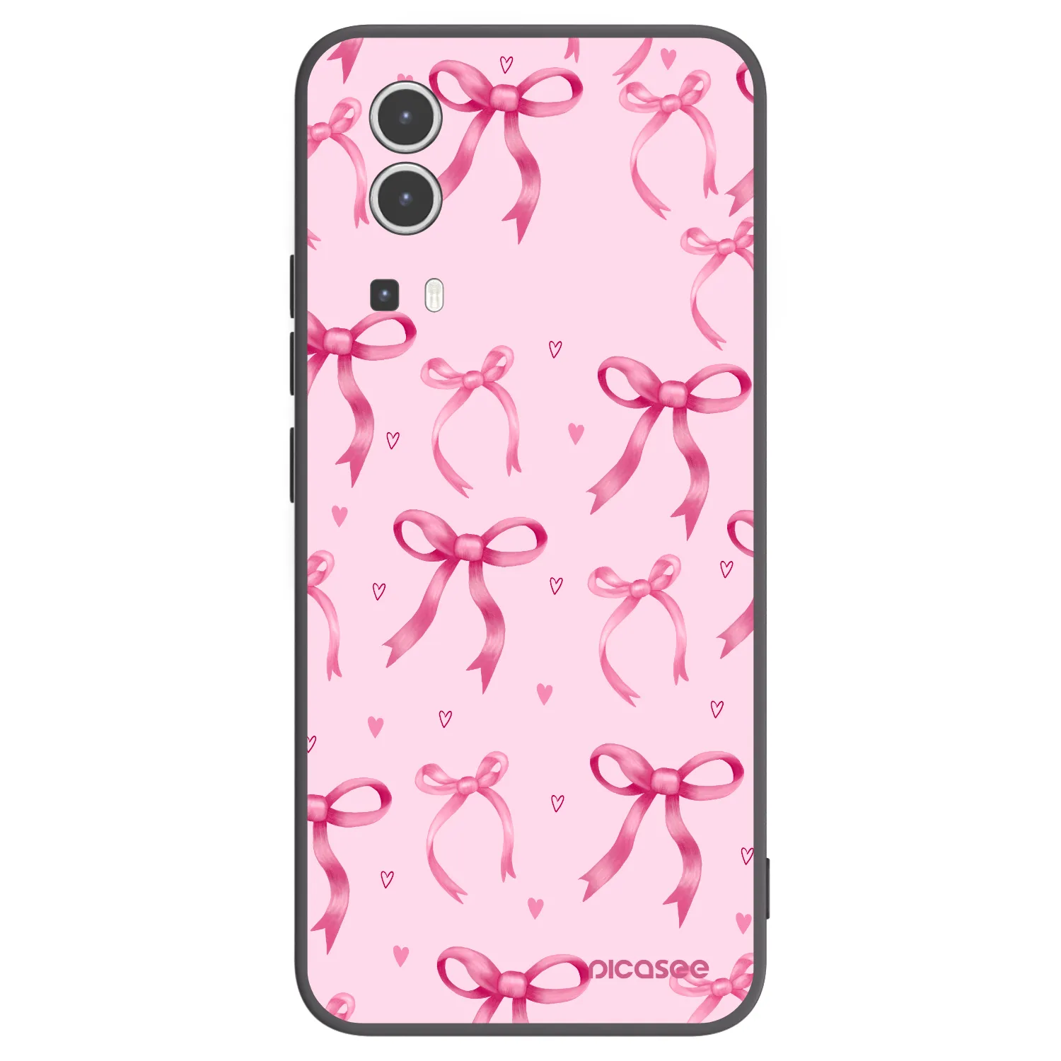 Picasee Vivo Y72 5G Hülle - Schwarzes Silikon - Bow Aesthetic