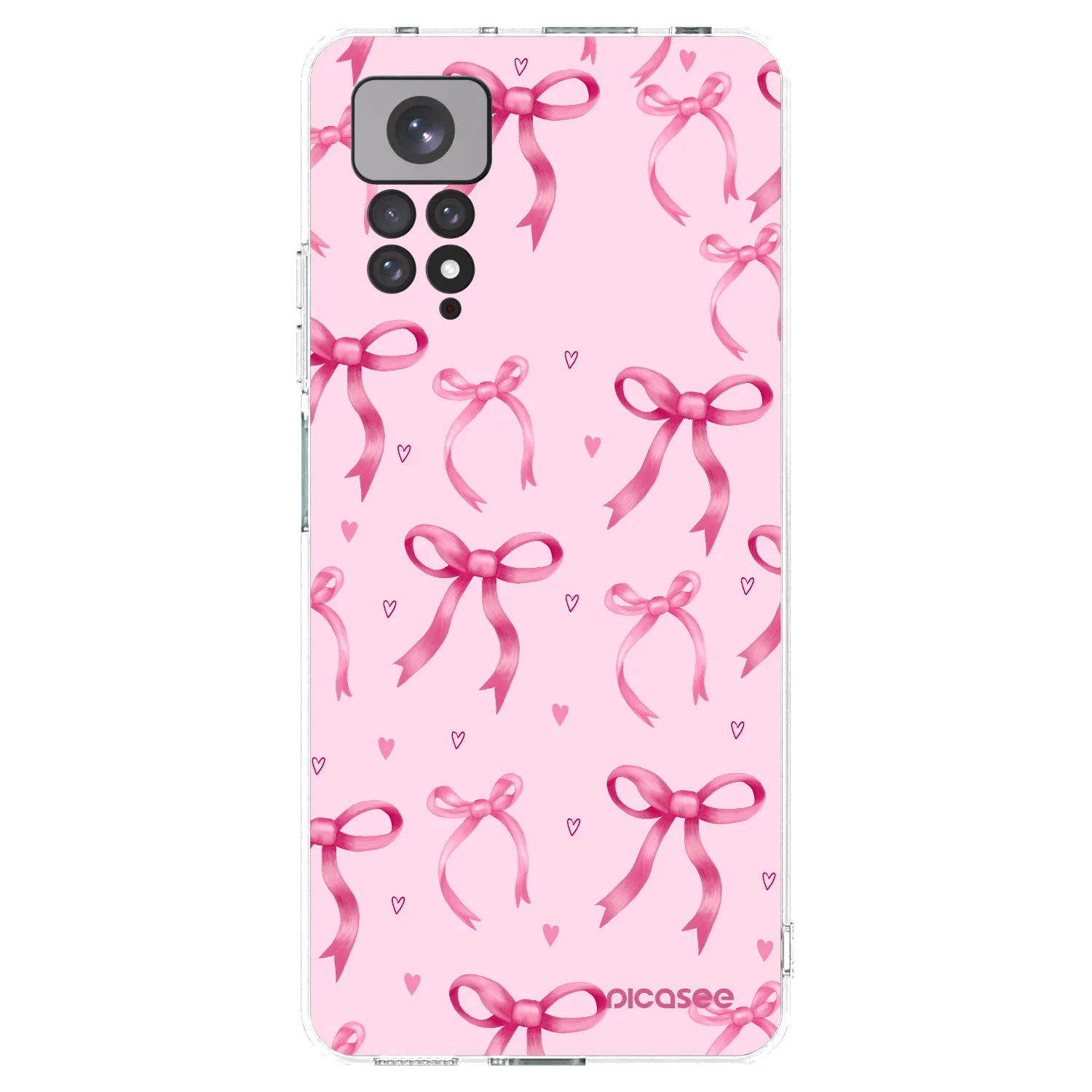 Picasee Xiaomi Redmi Note 11S 4G Hülle - Transparentes Silikon - Bow Aesthetic