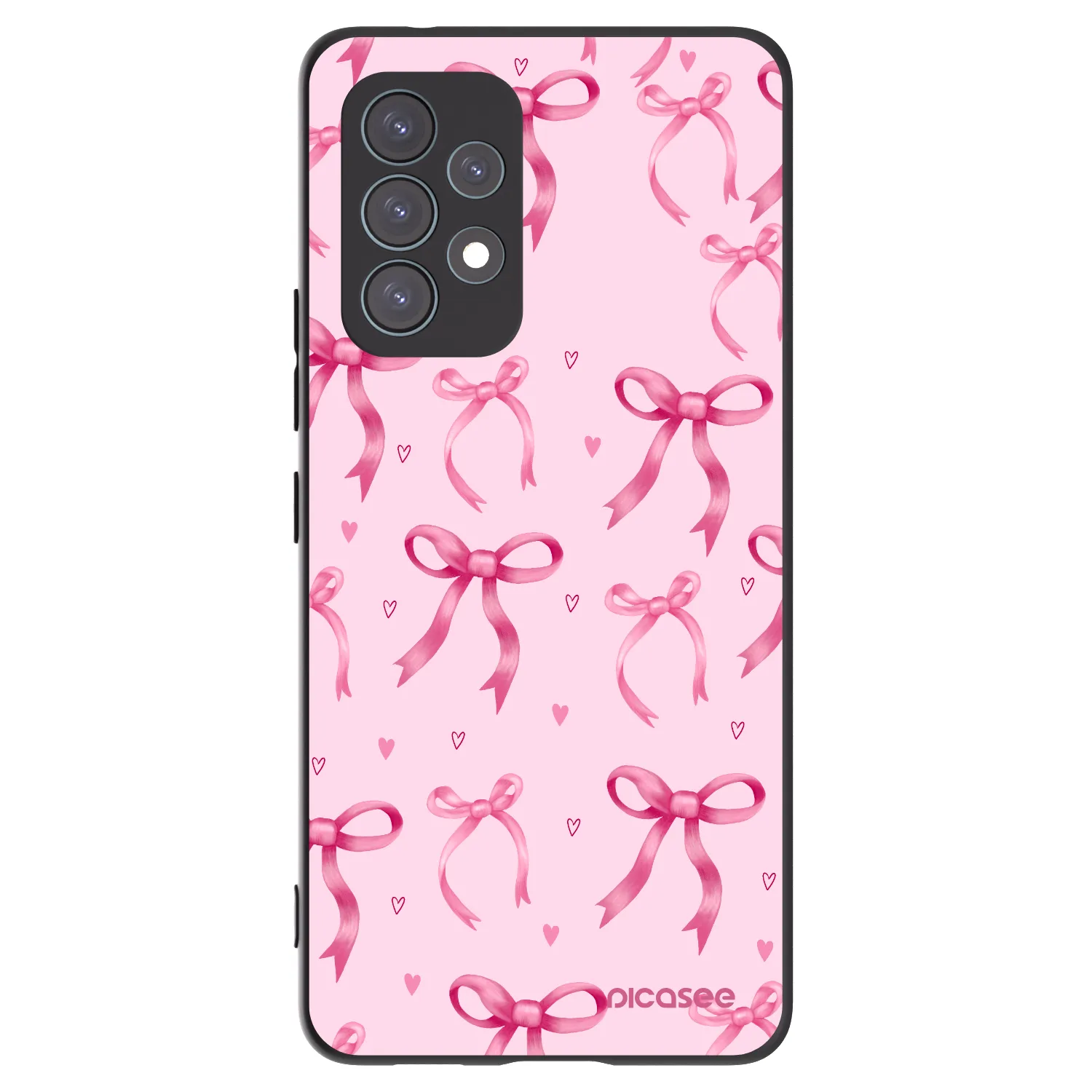 Picasee Samsung Galaxy A53 5G A536 Hülle - Schwarzes Silikon - Bow Aesthetic