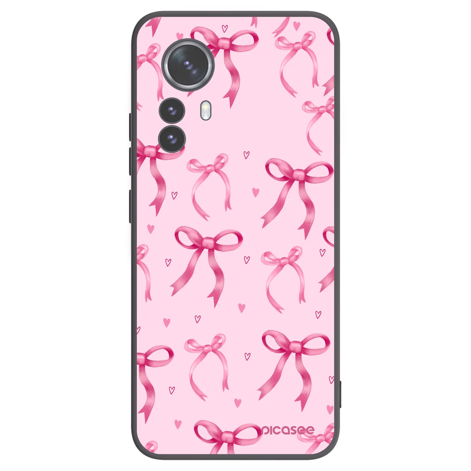Picasee Xiaomi 12 Pro Hülle - Schwarzes Silikon - Bow Aesthetic