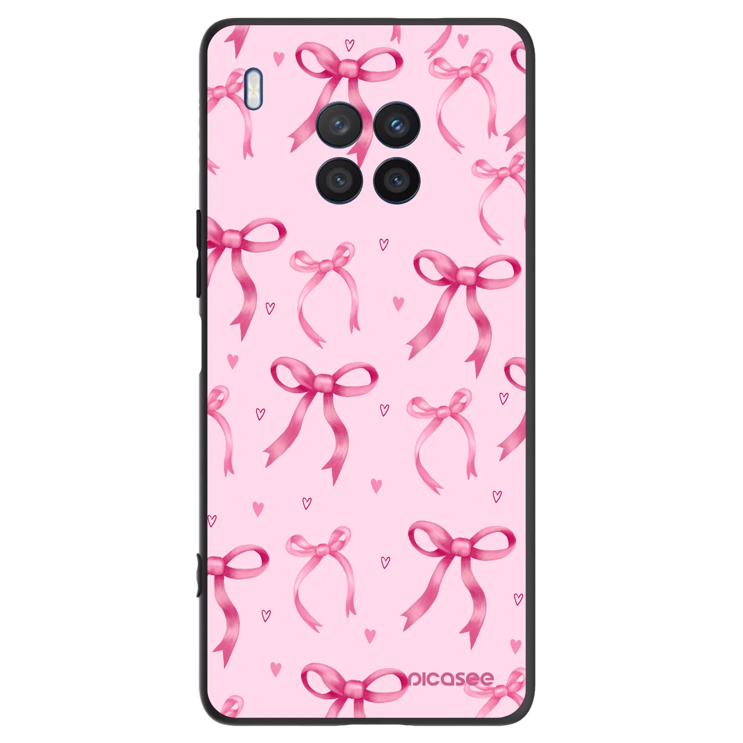 Picasee Honor 50 Lite Hülle - Schwarzes Silikon - Bow Aesthetic